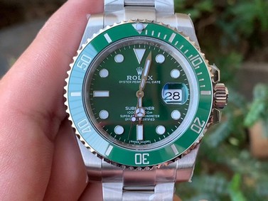 SUBMARINER 116610 LV GREEN CERAMIC 904L STEEL VSF 1:1 BEST EDITION VS3135 Replica