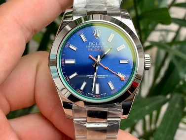 Rolex Milgauss Z Blue 116400GV 904L SS/SS 1:1 Best Edition Version Blue ARF A3131 Replica