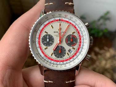 Breitling Navitimer B01 Chrono TWA Edn SS/LE Wht V9F 1:1 Best Edition Version Replica
