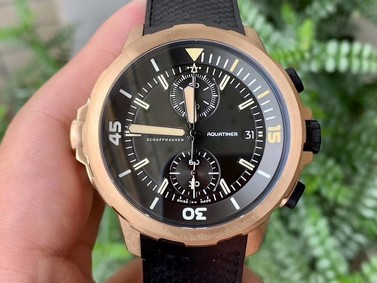 IWC0476 - Aquatimer Chronograph Bronzo SS/RU Black V6F 7750 Replica