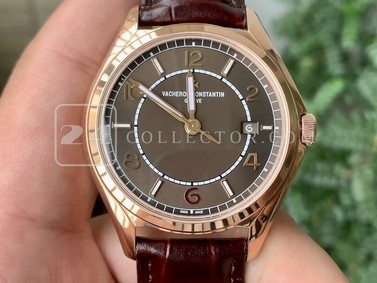 FIFTYSIX RG 40MM ZF 1:1 BEST EDITION BROWN DIAL ON BROWN LEATHER STRAP A1326 Replica