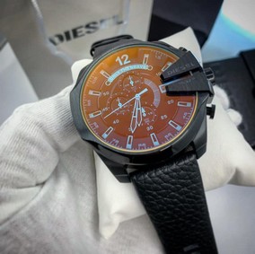 Diesel Black Strap Chrono Cheif Black Replica