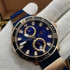 Ulysse Nardin Marine Blue Gold Hight Version Replica