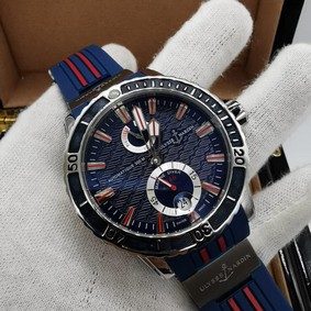 Ulysse Nardin Marine Blue Silver Hight Version Replica