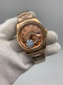 Rolers Sky RoseGold Solid Steel Replica