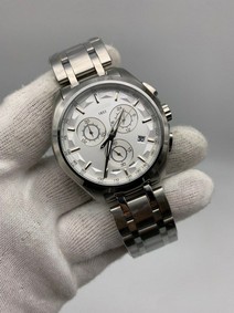 Tiss Classic White Dial on Solid Steel Strap Mirror Replica