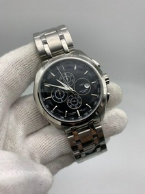 Tiss Classic White Dial on Solid Steel Strap Chrono Replica