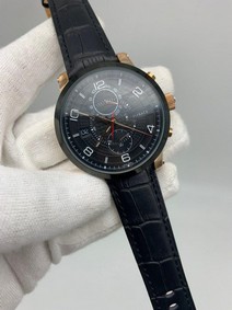 Montblanc Classic BlackDial Chrono World Lither Strap Replica