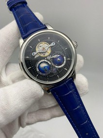 Montblanc Classic Chrono World BLue Lither Strap Replica
