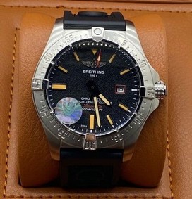 Breitling Bandit Black Chrono High Version on Black Rubber Strap Replica