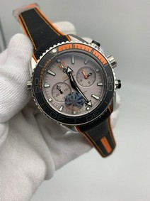 Omega Seamaster Orange White Dial Chrono Replica