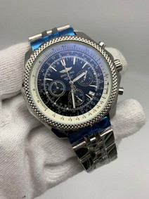 Breitling Navitimer Black Chrono High Version on SS Strap Replica