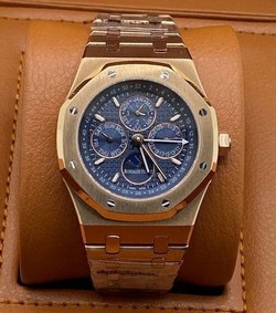 Audemars Piguet Blue Dial Perpetual Calendar High Version Gold Replica