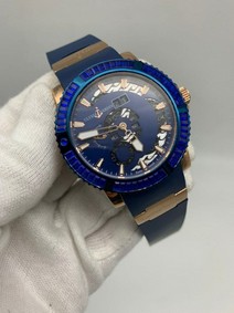 Ulysse Nardin Marine Diamond Blue Gold Hight Version Replica