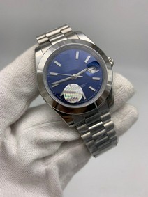 Roler Data Blue Dial Solid Steel Strap Replica