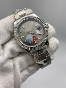 Rolers Data Grey Dial Solid Steel Replica