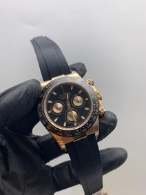 Rolers Datona Chocolate Dial Rubber Strap Replica