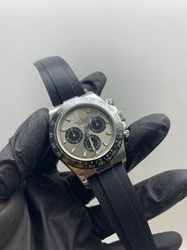 Rolers Datona Grey Dial Rubber Strap Replica