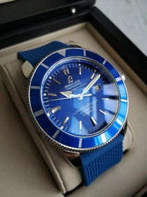 Breitling Chronometr Blue Rubber Strap Replica