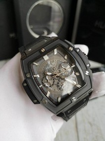 Hublot Spirit Black leather Strap Replica