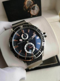 Ulysse Nardin Marine Silver Black Replica