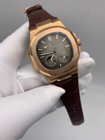 Patek Philippe Nautilus Gold Dial Duble Chrono High Version Mirror Replica