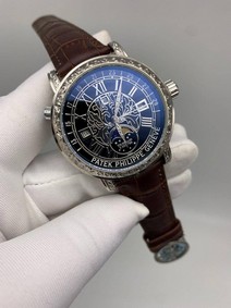 Patek Philippe Geneve Engraved Black Replica Watch