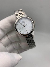 Omega Diamond White Dial For Her Replica