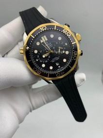 Omega Seamaster Chrono Black Gold Replica