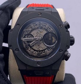 Big Bang Unico Black Ceramic HBF 1:1 Best Edition Black Skeleton Dial Replica