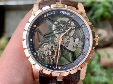 Roger Dubuis G041C - Excalibur Spider Skele Flying Tourb TI/RU Gold BBR Replica