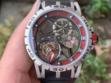 Roger Dubuis G041C - Excalibur Spider Skele Flying Tourb TI/RU Red BBR Replica