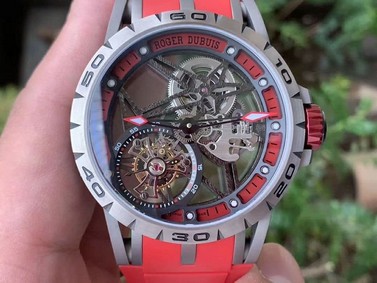 Roger Dubuis G041C - Excalibur Spider Skele Flying Tourb TI/RU Red BBR Replica