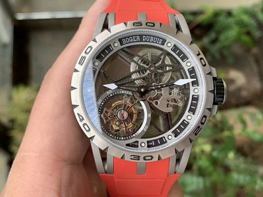 Roger Dubuis G041C - Excalibur Spider Skele Flying Tourb TI/RU White BBR Replica