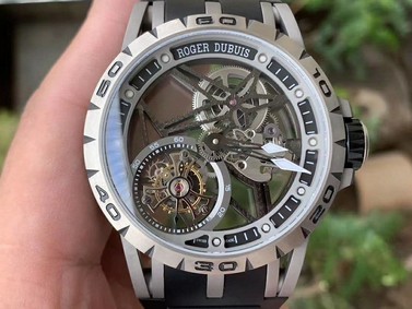 Roger Dubuis G041C - Excalibur Spider Skele Flying Tourb TI/RU Black BBR Replica
