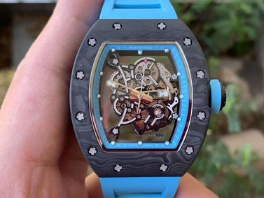 RM055 NTPT KVF Best Edition Skeleton Dial Gold on White Rubber Strap MIYOTA8215 V3 Mirror Replica
