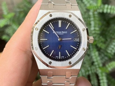 AP0634B - Royal Oak Jumbo 15202IP SS/SS Smoked Blue KZF A2121 Replica