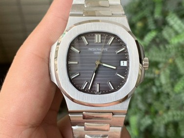 Nautilus 5711/1A PPF 1:1 Best Edition Grey Textured Dial on SS Bracelet 324CS V4 Replica Watch