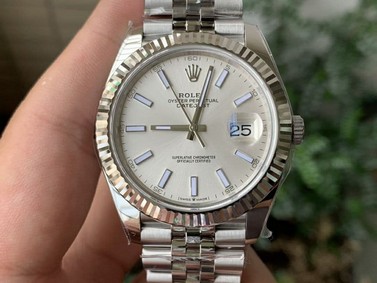 New DateJust 41 126334 ARF V3 1:1 Best Edition 904L Steel White Dial on Jubilee Bracelet A2824 Replica