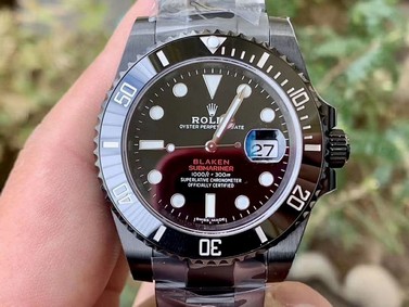 ROLSUB0321 - Blaken Submariner Date Black PVD/SS V6F A2824 Replica