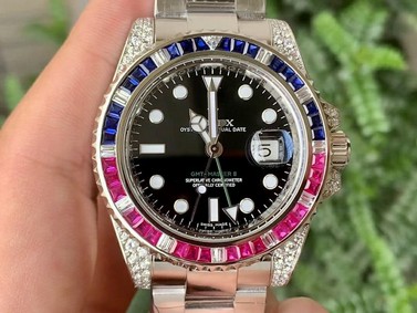 GMT-Master II 116710 Pepsi Diamonds 904L Steel GMF 1:1 Best Edition SA3186 CHS Replica