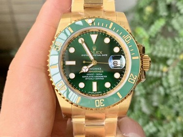 Submariner 116618 LV VRF Best Edition YG Wrapped Green Dial on YG Wrapped Bracelet A2836 MAX Version Replica
