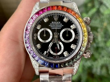 Rolex Daytona 116599 RBOW SS Rainbow Crystal BLF Best Edition Mirror Replica