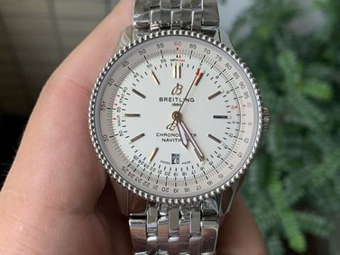 Navitimer 1 SS 41mm TF 1:1 Best Edition White Dial on SS Bracelet A2824 Replica