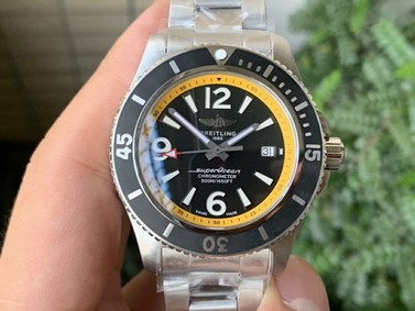 BSW0414D - Superocean 44mm SS/SS Yellow TF Swiss 2824 Replica