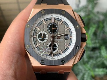 Royal Oak Offshore 44mm RG Germany Edition JF 1:1 Best Edition on Rubber Strap A3126 V2 Replica