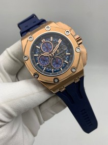 Audemars Piguet Royal Oak Offshore Blue Dial on Blue Strap Replica