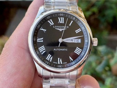 LON033D - Longines Master Moonphase SS/SS Black/Rome GSF A899 Replica