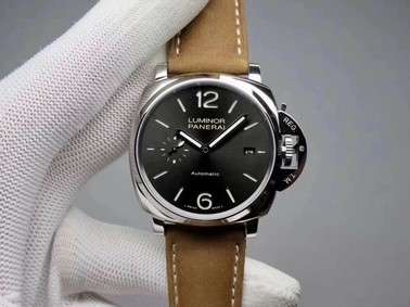 PAM904 Luminor Due VSF Best Edition Gray Dial on Brown Asso Strap AXXXIV Replica