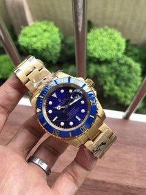 Rolex Submariner Blue Dial on Full Gold Strap Replica